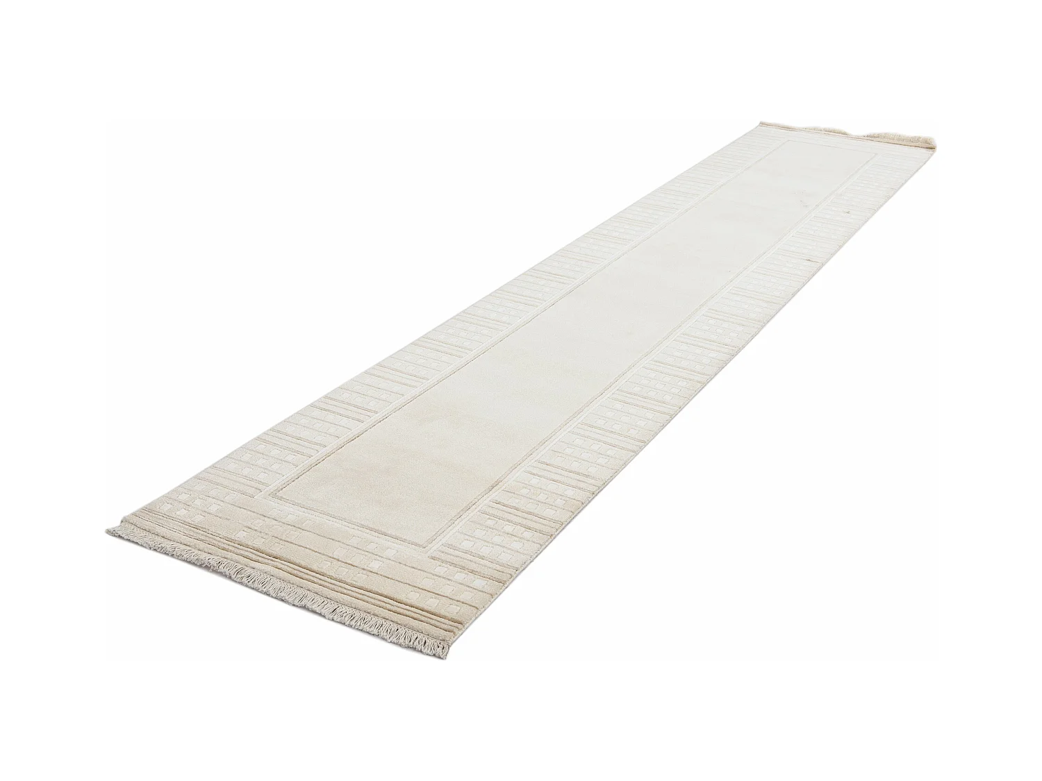 Tapis de couloir en laine 79x399 beige Darya
