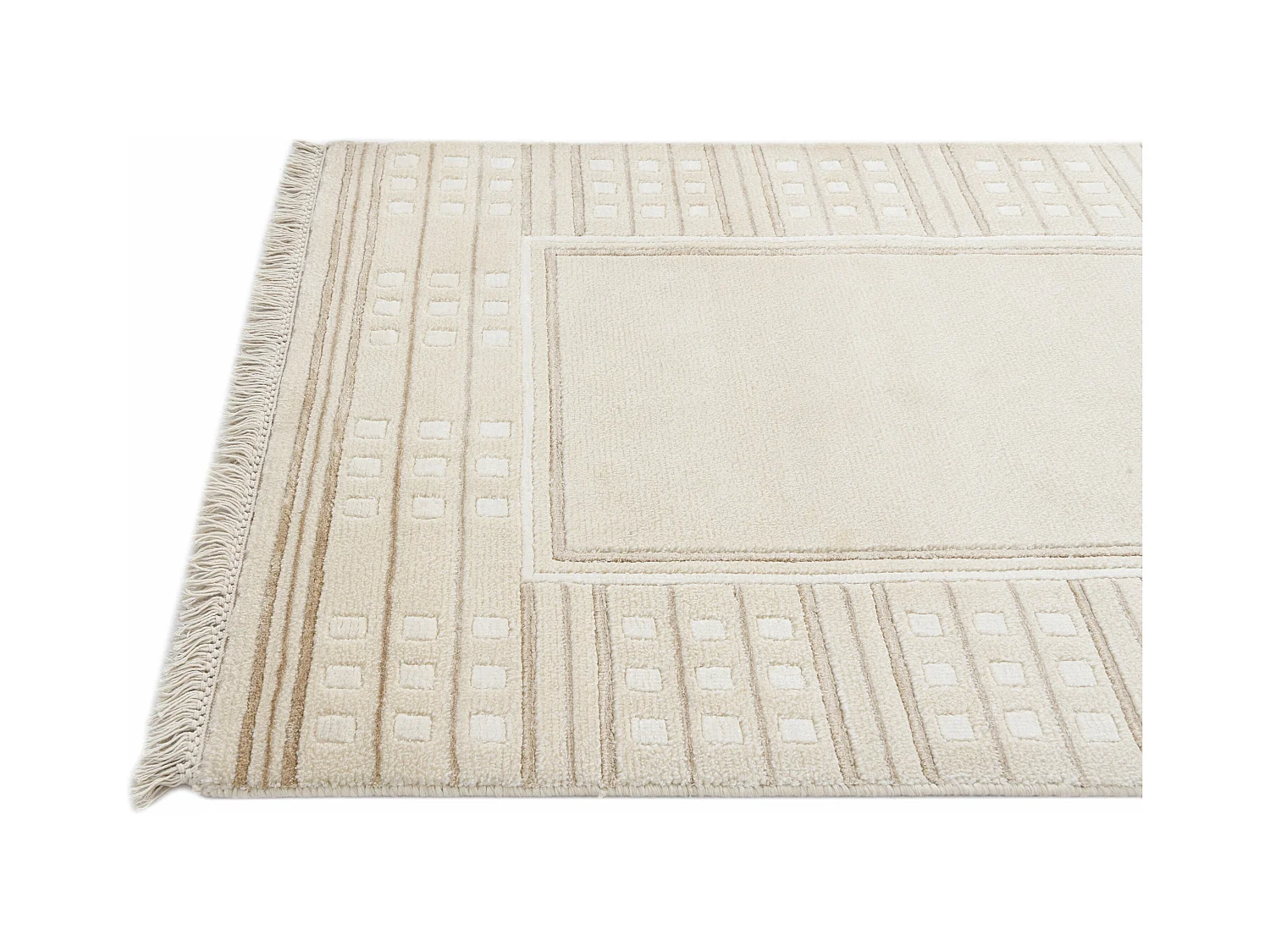 Tapis de couloir en laine 79x399 beige Darya