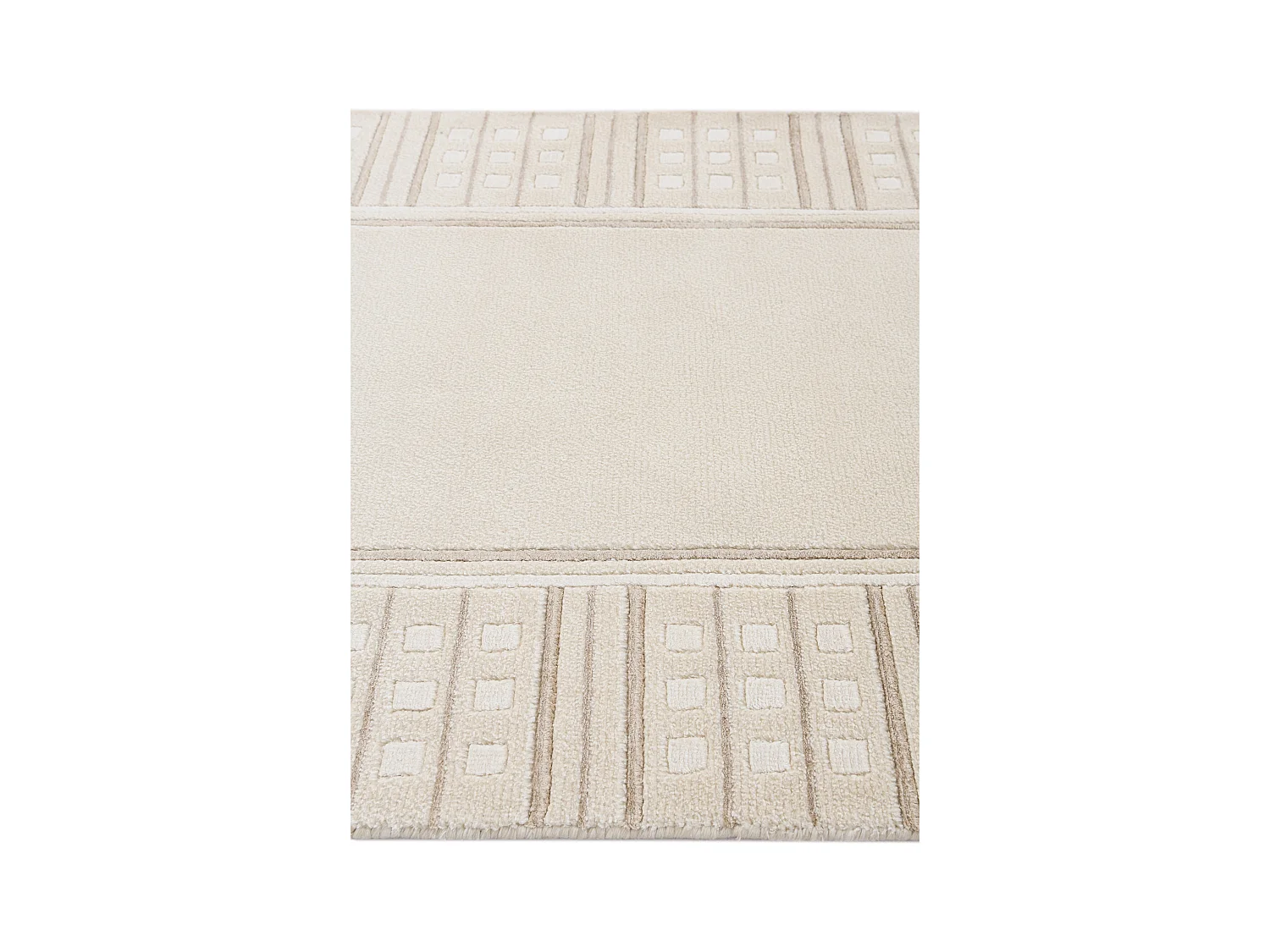 Tapis de couloir en laine 79x399 beige Darya