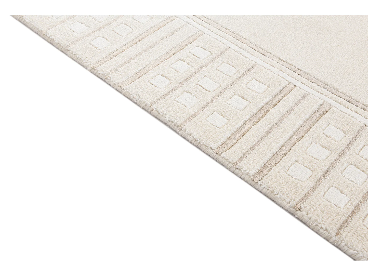 Tapis de couloir en laine 79x399 beige Darya