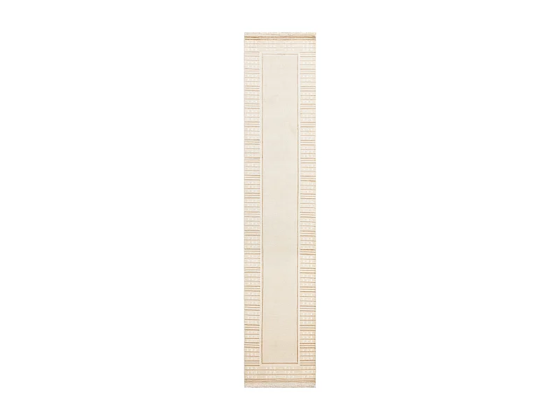 Tapis de couloir en laine 79x399 beige Darya