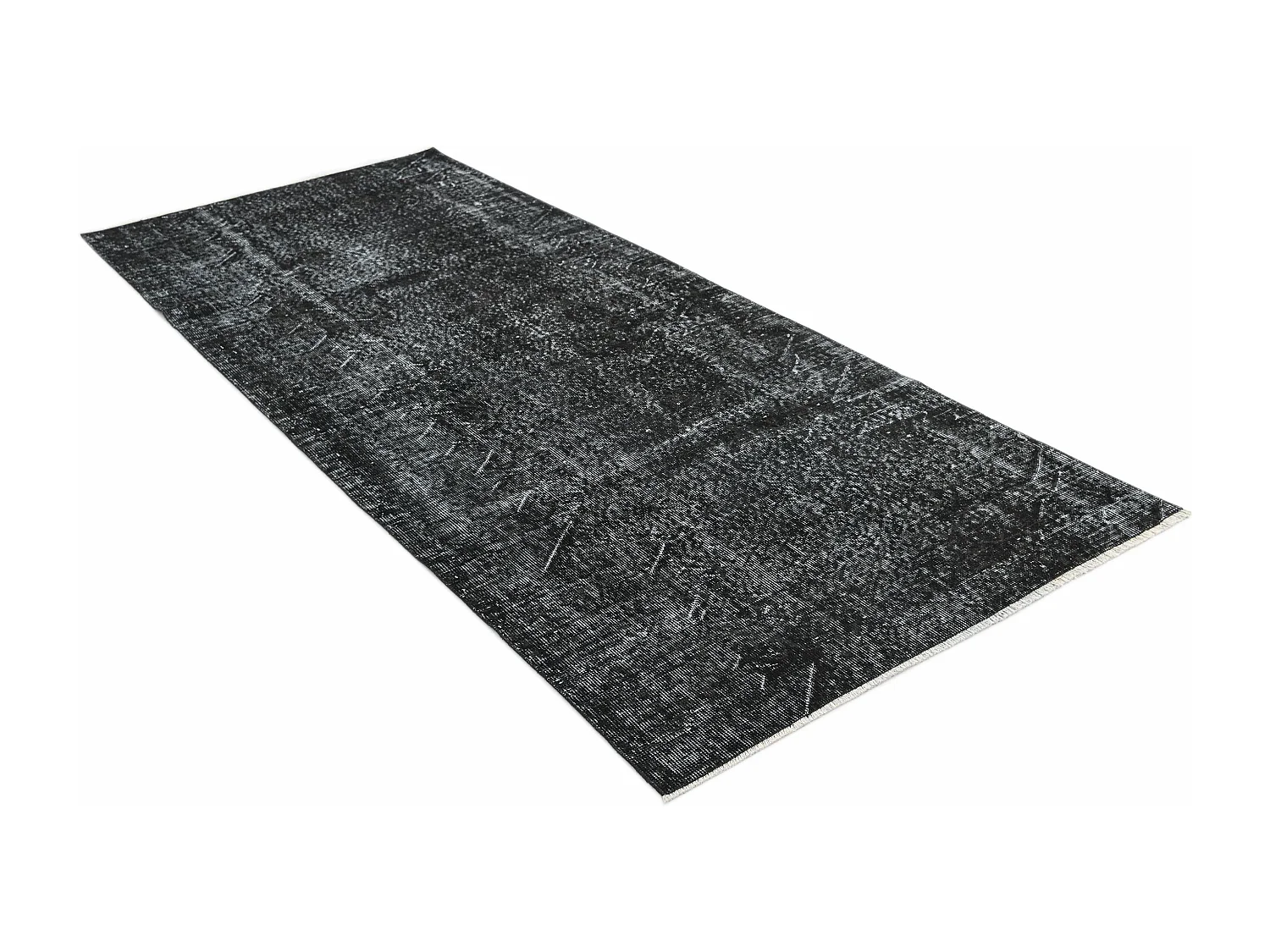 Tapis de laine 114x279 noir Ultra Vintage