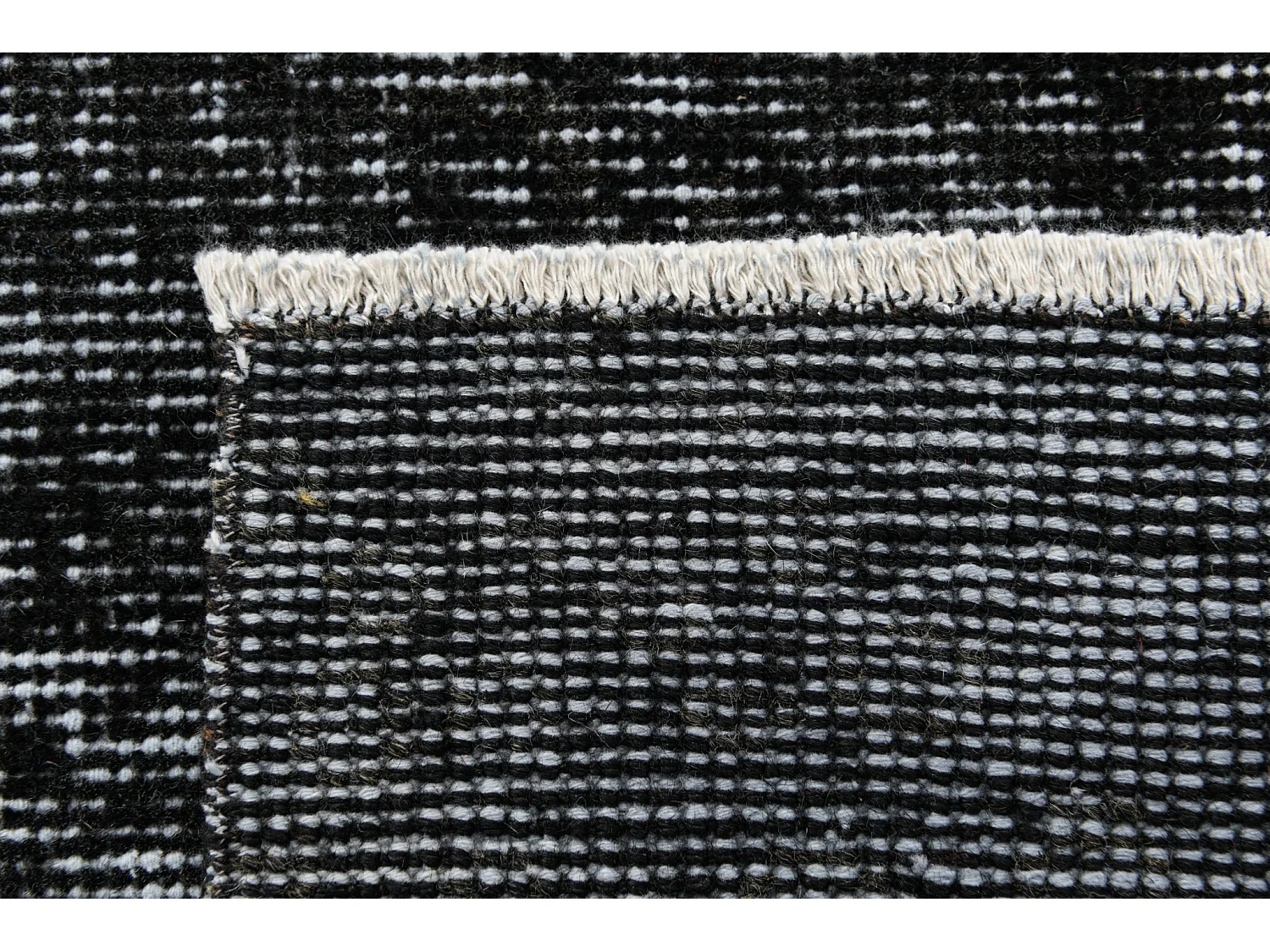 Tapis de laine 114x279 noir Ultra Vintage