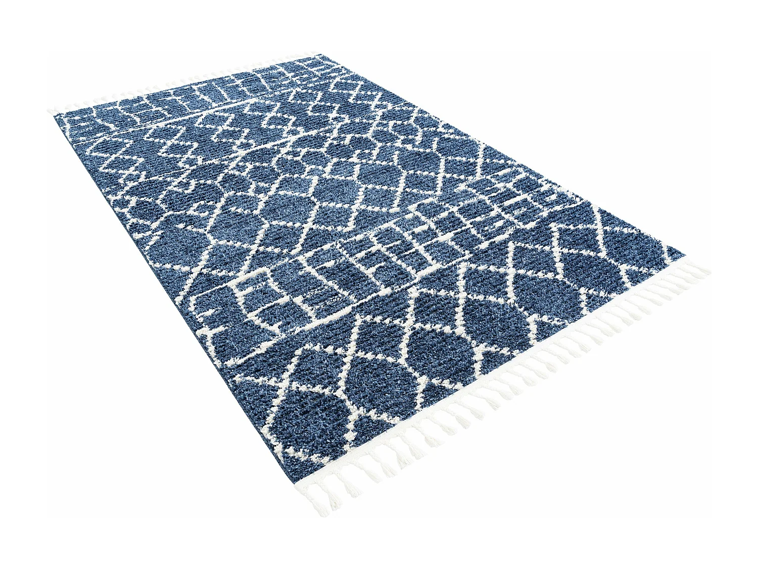 Hochflorteppich 240x305 Blau Frauenfeld Diamond