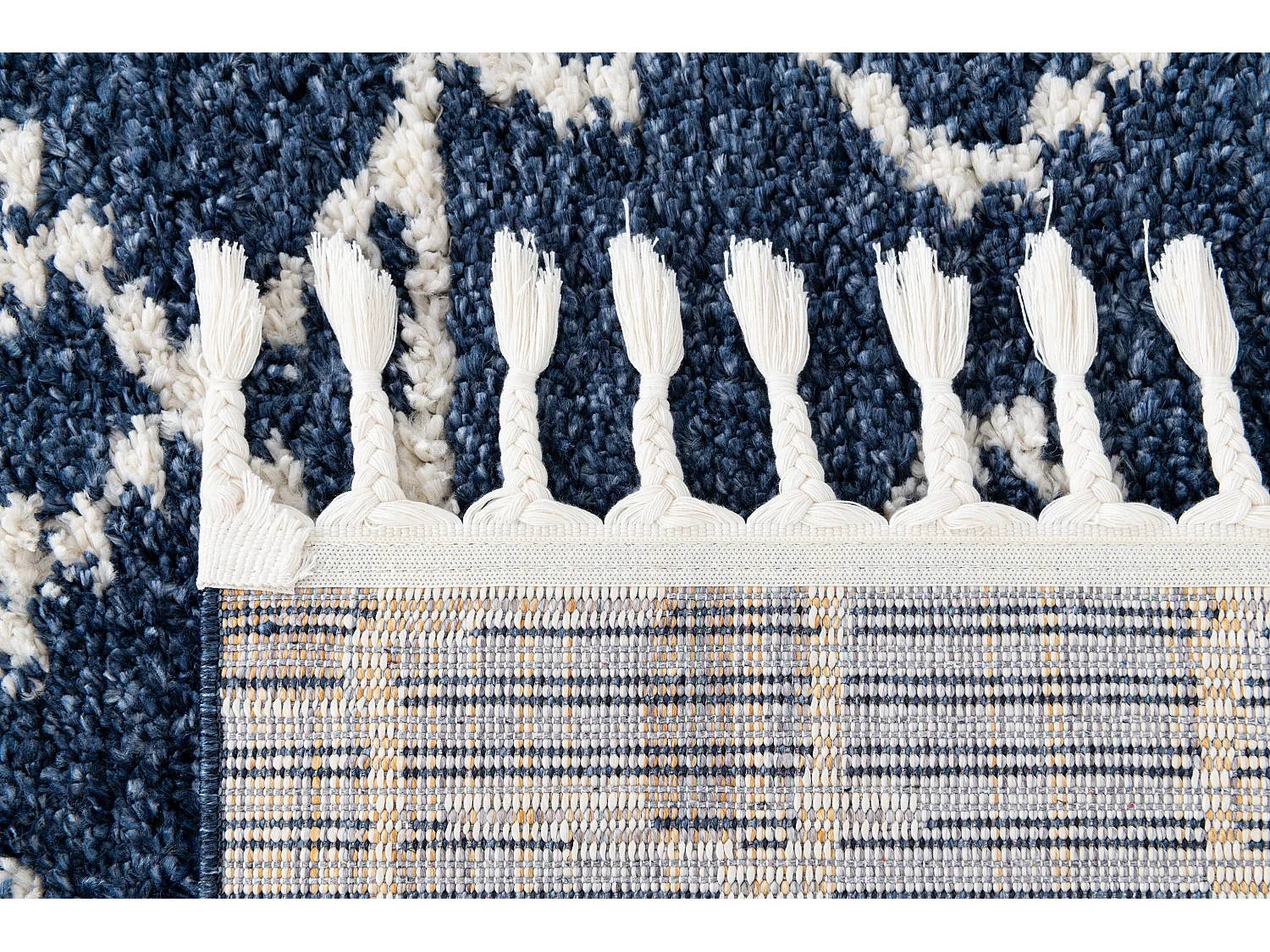 Tapis shaggy 240x305 Bleu Frauenfeld Diamond