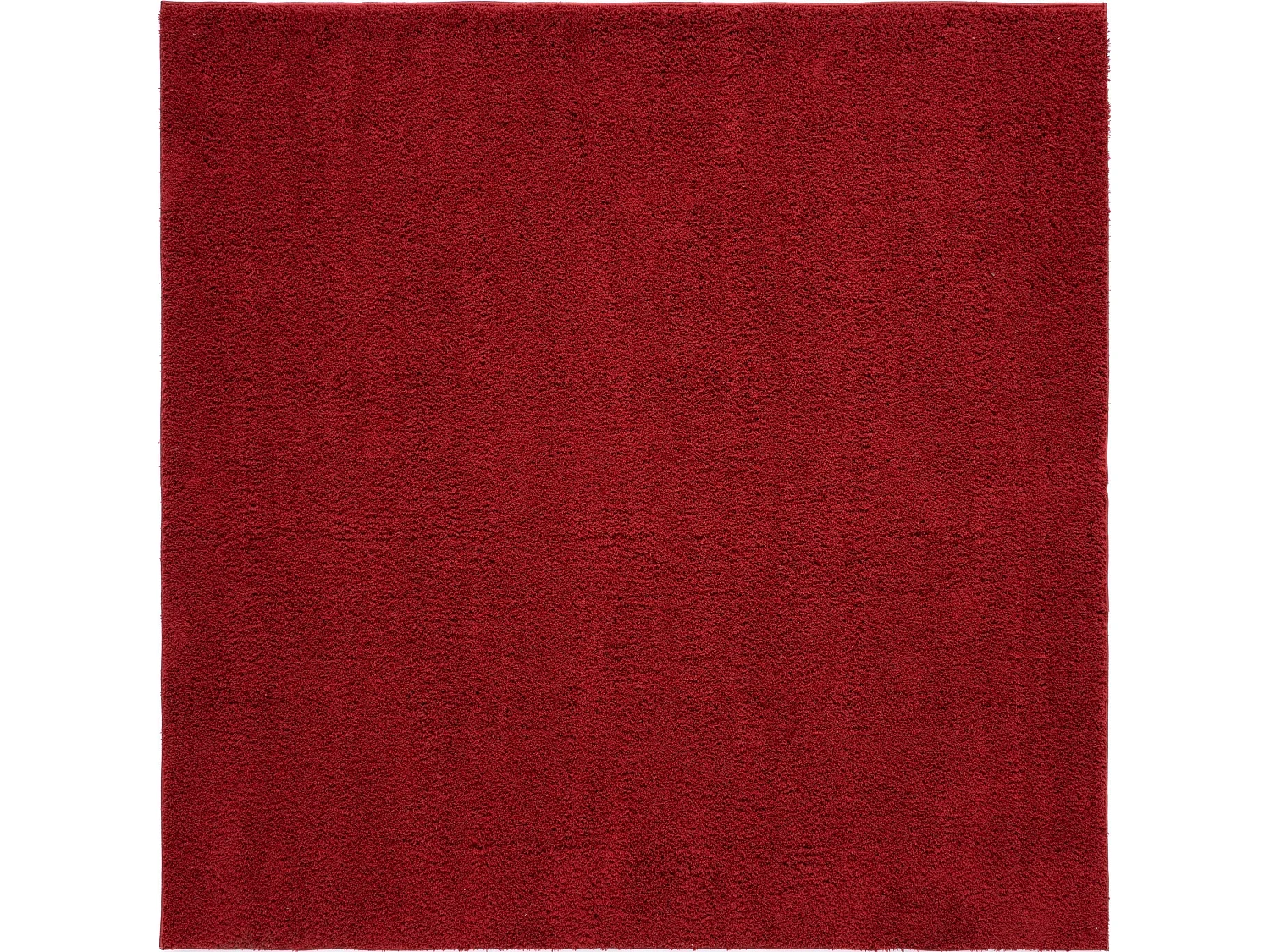 Tapis shaggy 240x240 rouge Luzern