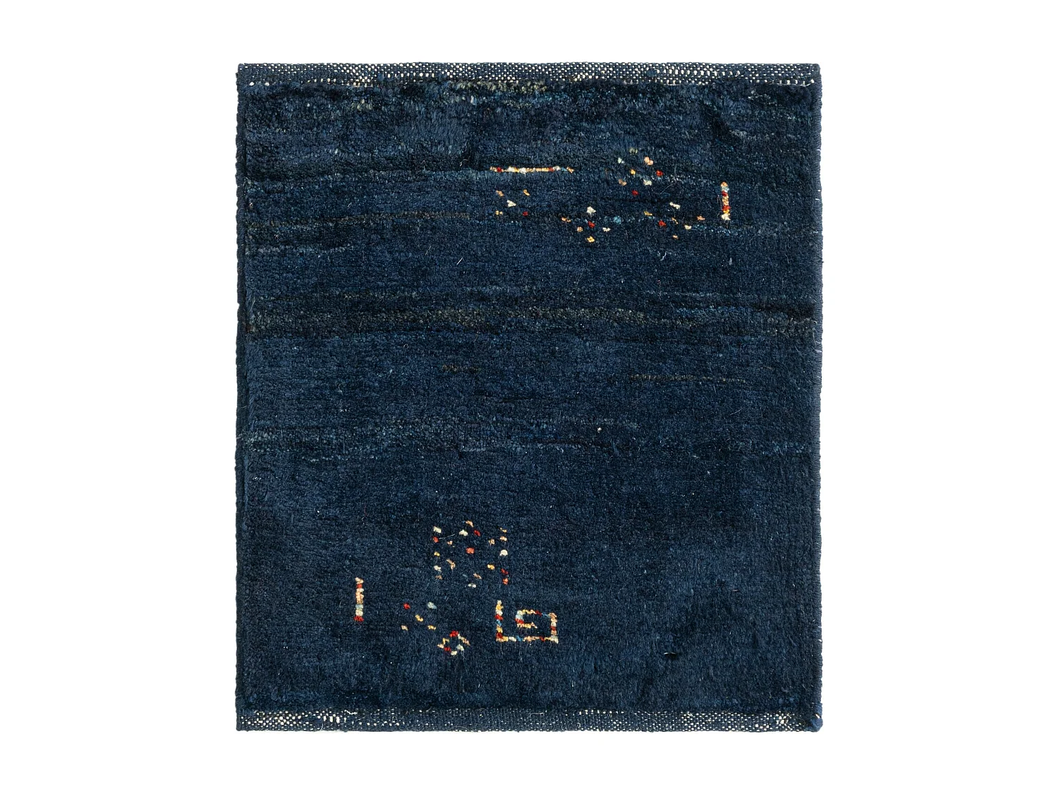 Tapis de laine 45x50 Bleu Gabbeh