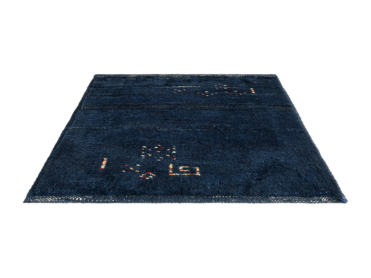 Tapis de laine 45x50 Bleu Gabbeh