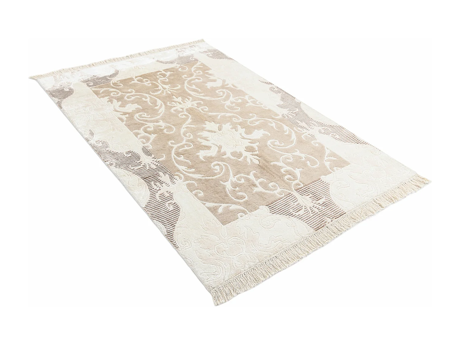 Tapis de laine 122x183 beige Darya
