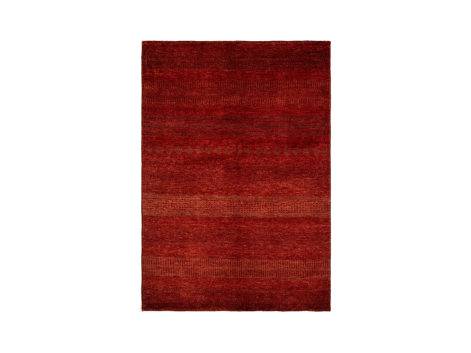 Tapis de laine 140x198 rouge Juma