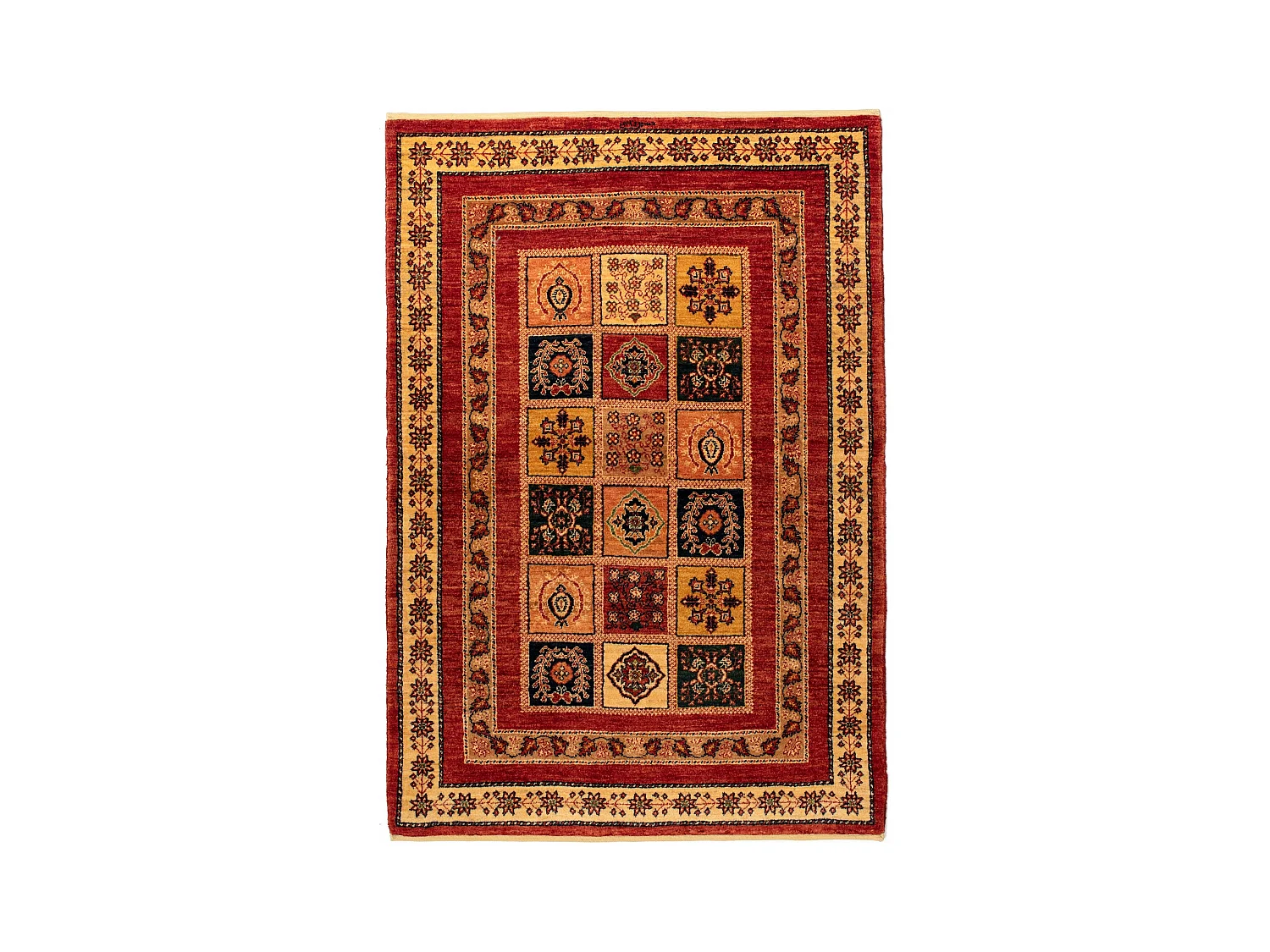 Tappeto in lana 108x153 marrone Kashkuli