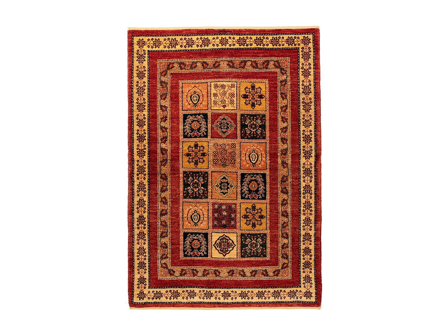 Tapis de laine 108x153 brun Kashkuli