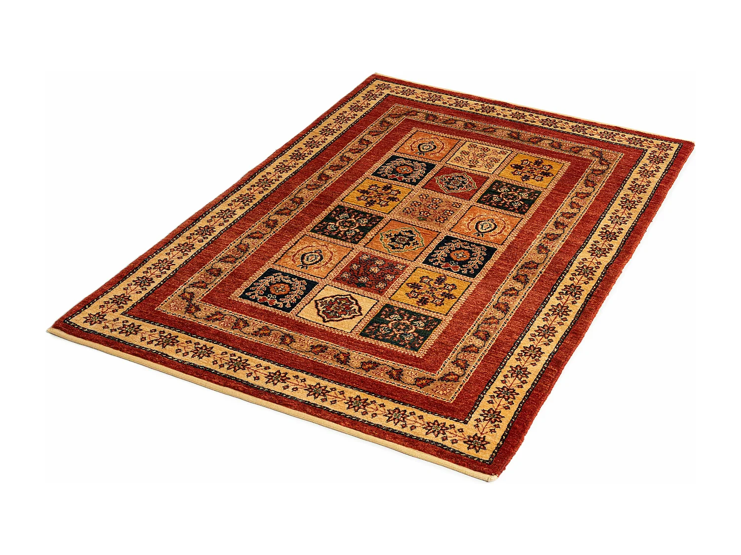 Tapis de laine 108x153 brun Kashkuli