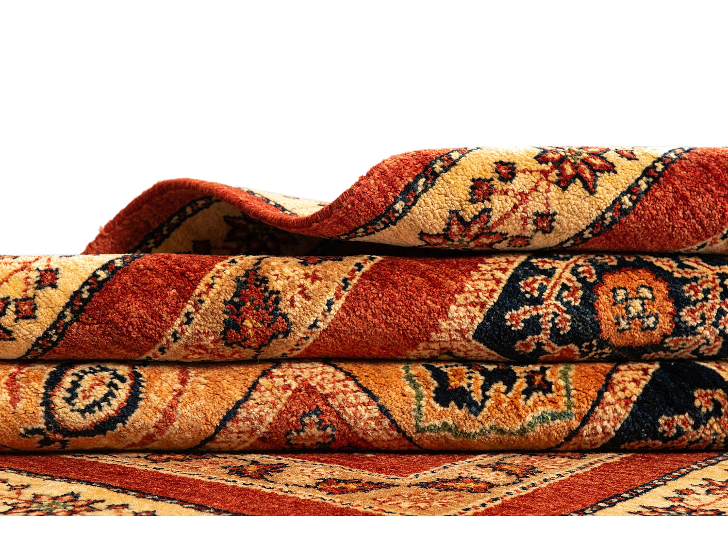 Tapis de laine 108x153 brun Kashkuli