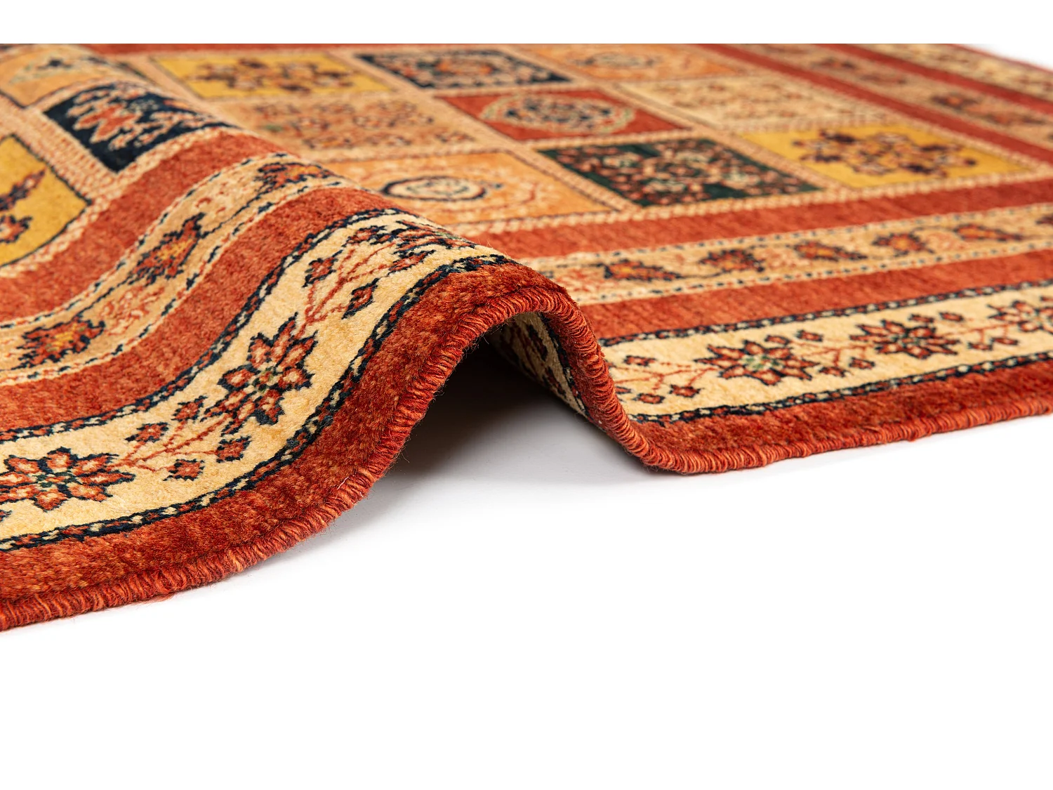 Tapis de laine 108x153 brun Kashkuli