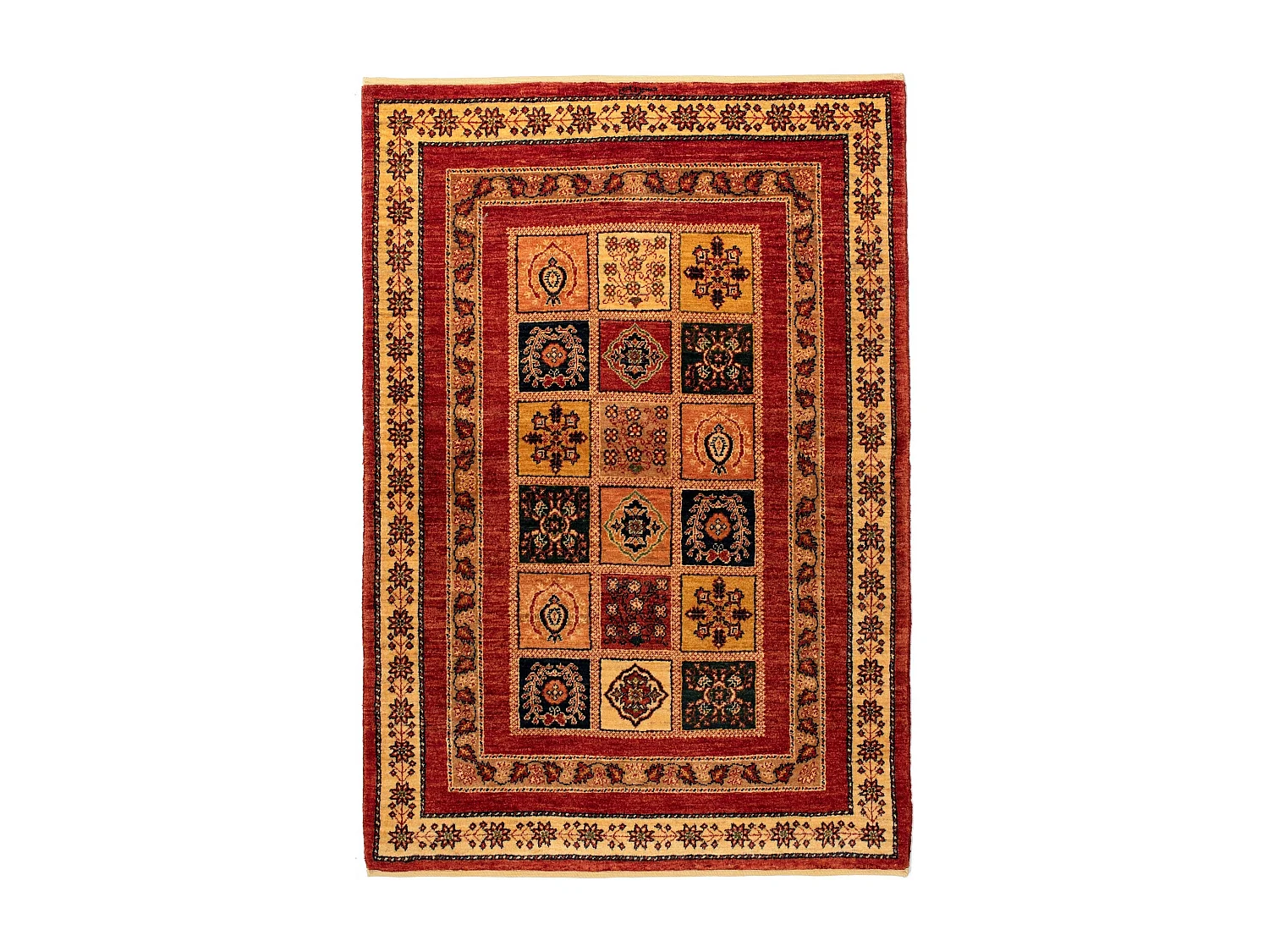 Tapis de laine 108x153 brun Kashkuli