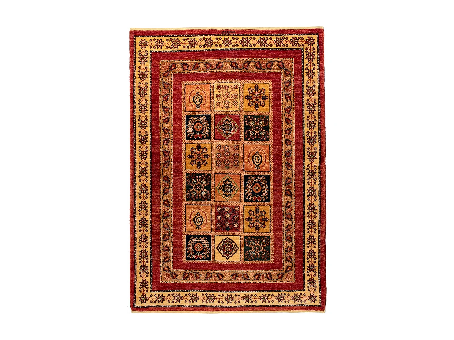 Tapis de laine 108x153 brun Kashkuli