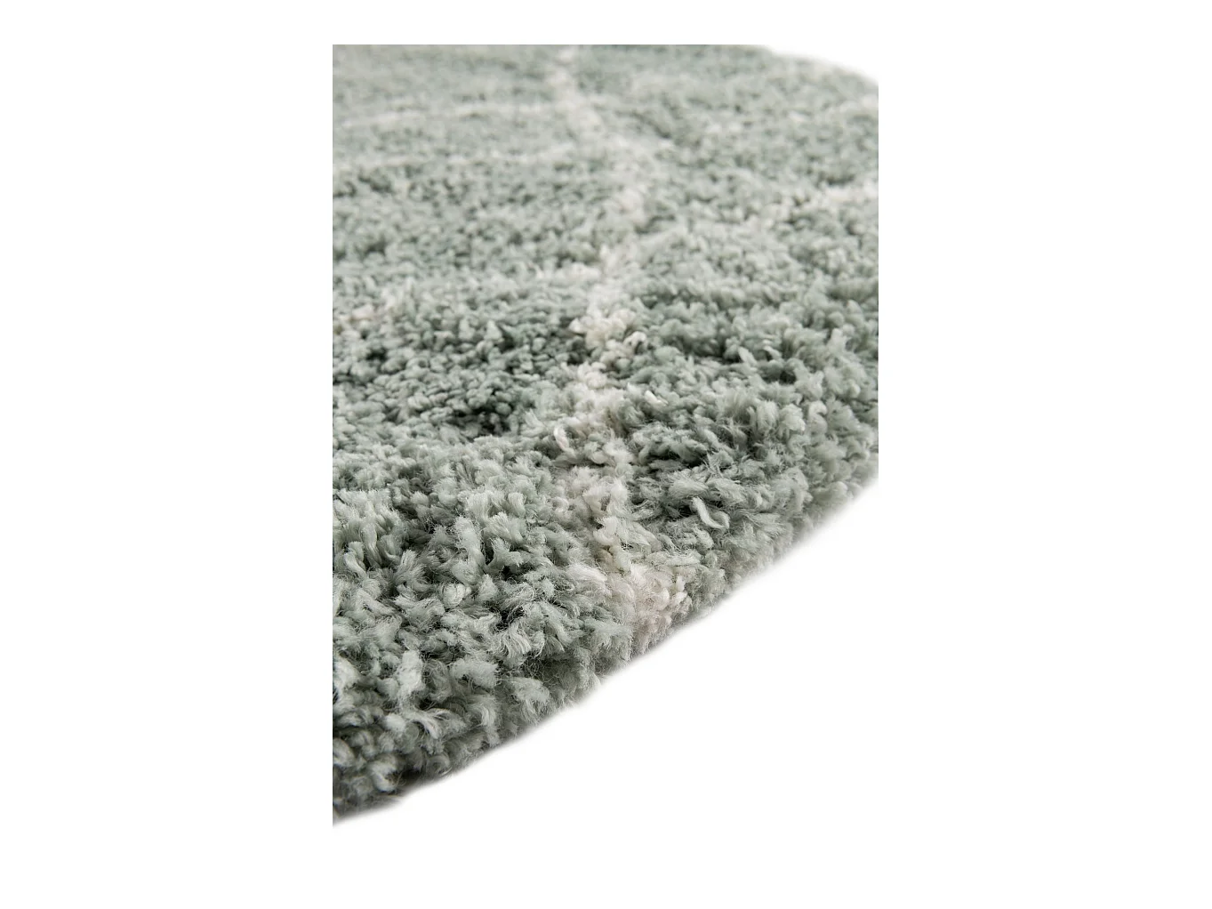 Hochflorteppich 125x125 Grün Lachen Fence