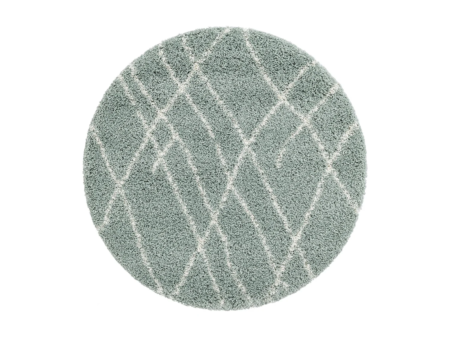 Tappeto shaggy  125x125 verde Lachen Fence