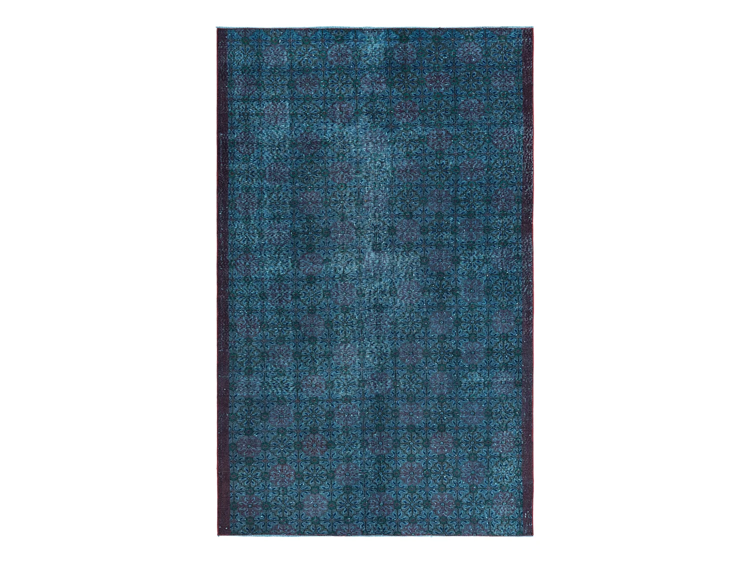 Tapis de laine 165x267 Bleu Ultra Vintage