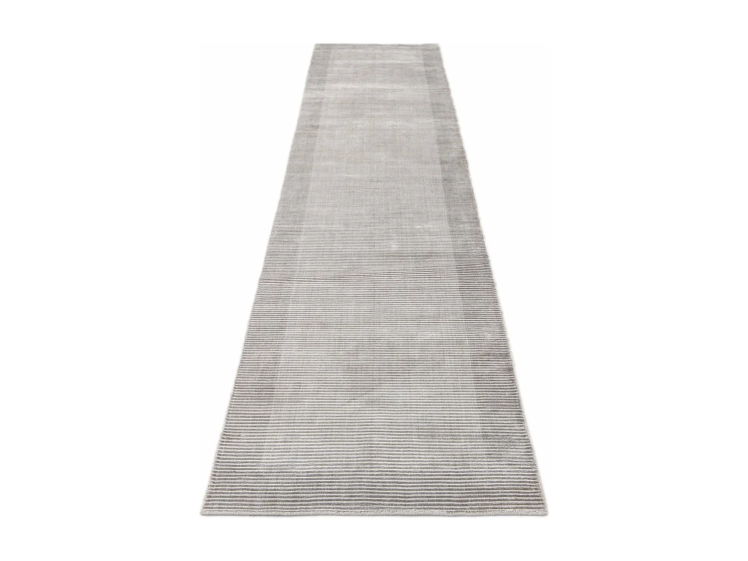 Tapis de couloir en laine 81x391 gris Darya