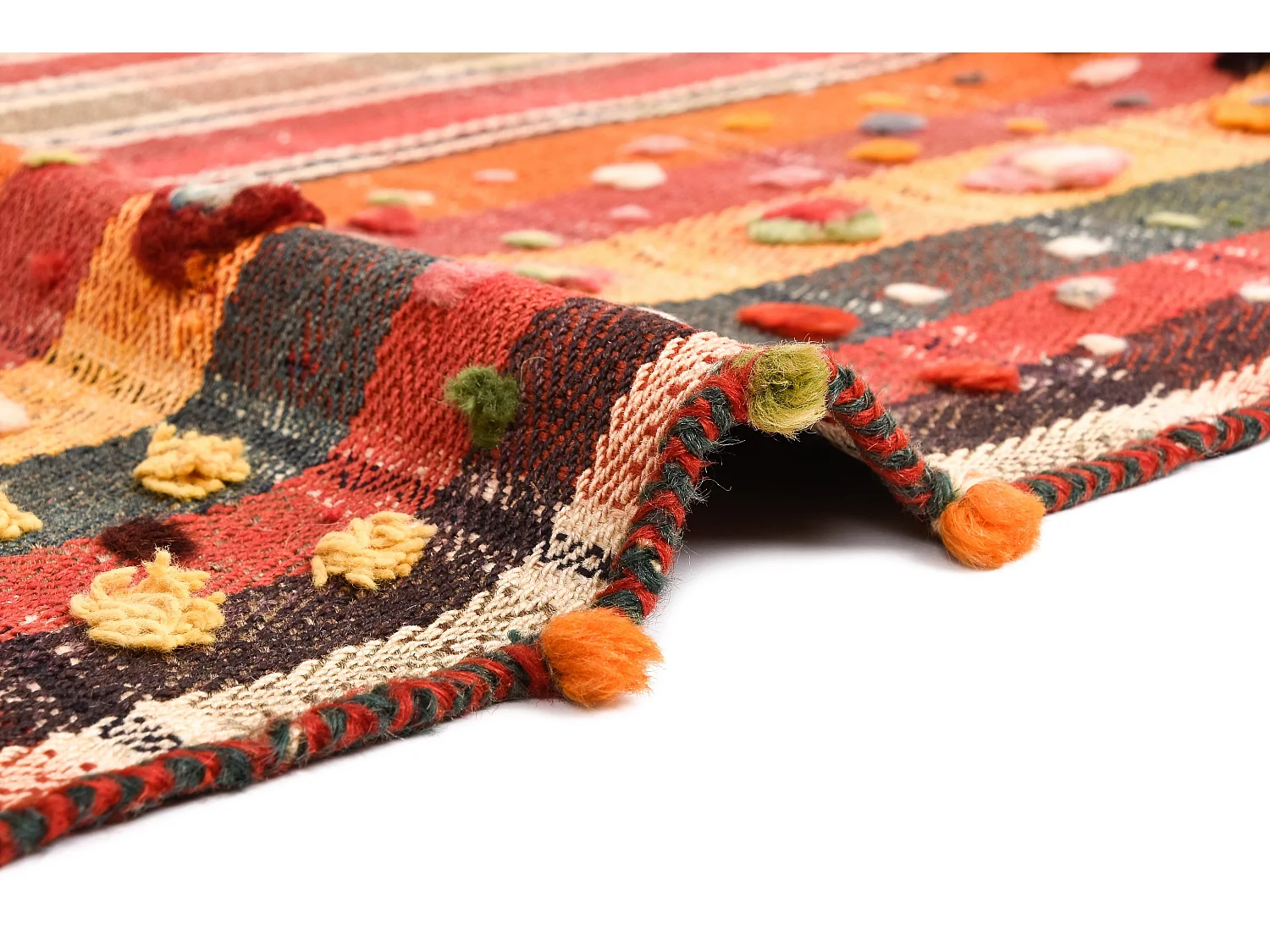 Wollteppich 164x215 Rot Jajim