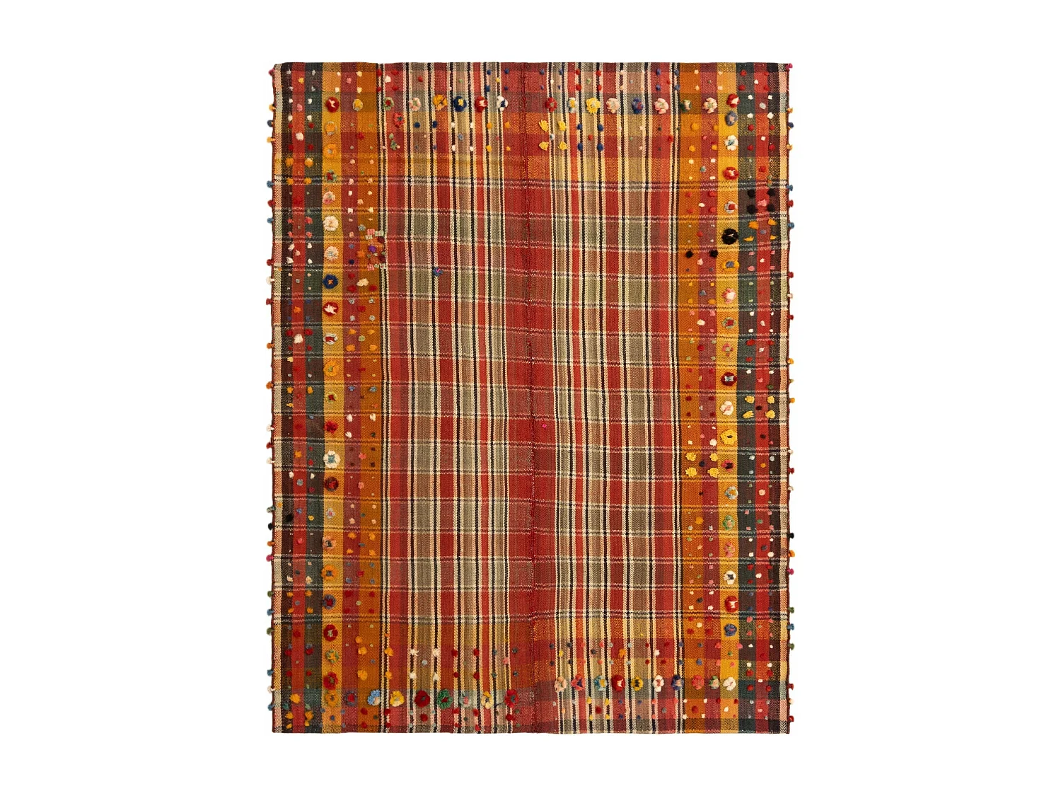 Wollteppich 164x215 Rot Jajim