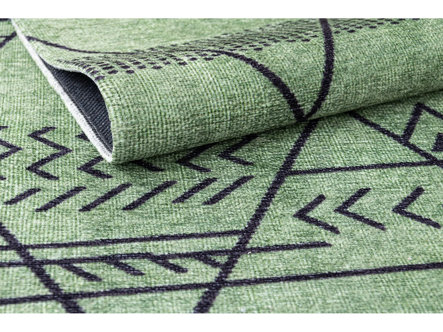 Tapis de couloir en laine 123x409 beige Kaizar