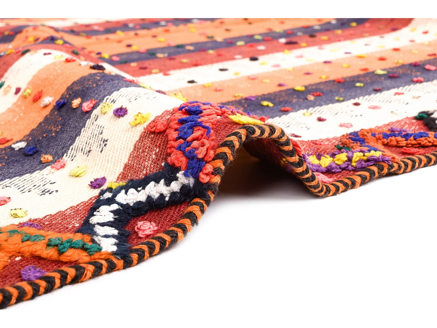 Wollteppich 148x218 Orange Jajim