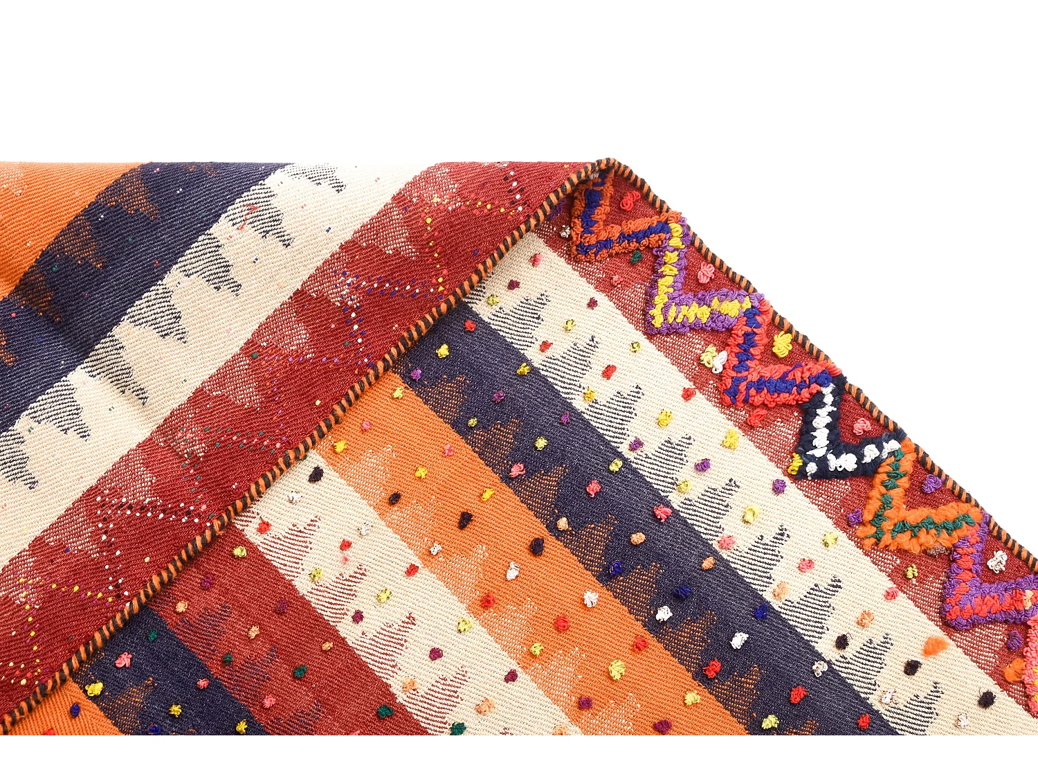 Wollteppich 148x218 Orange Jajim