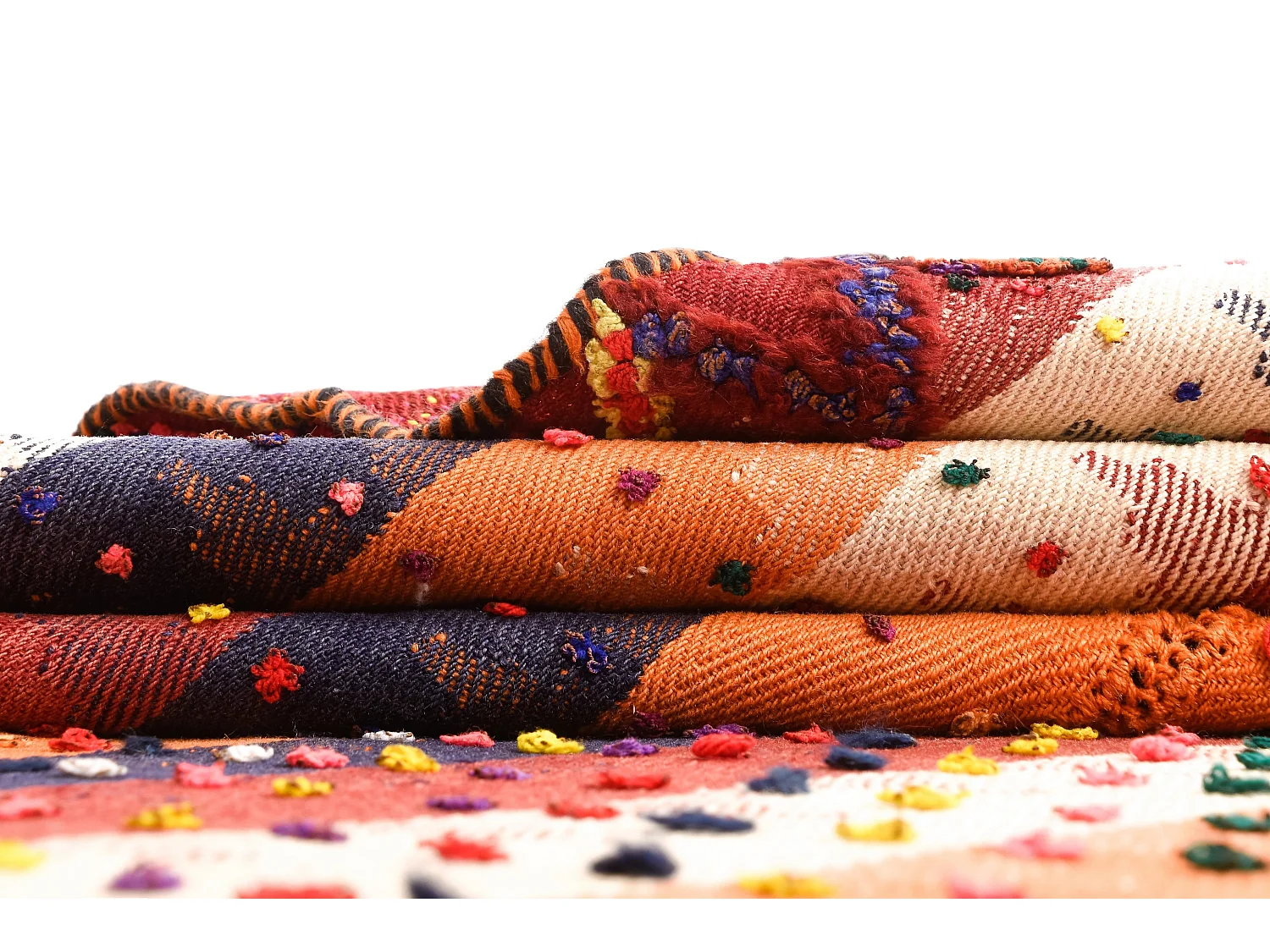 Tapis de laine 148x218 orange Jajim