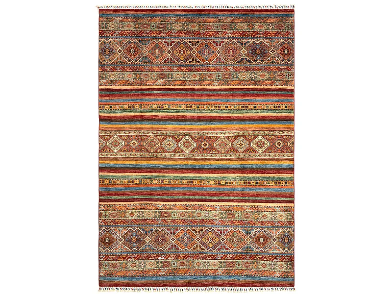 Tapis de laine 169x244 rouge Torkman