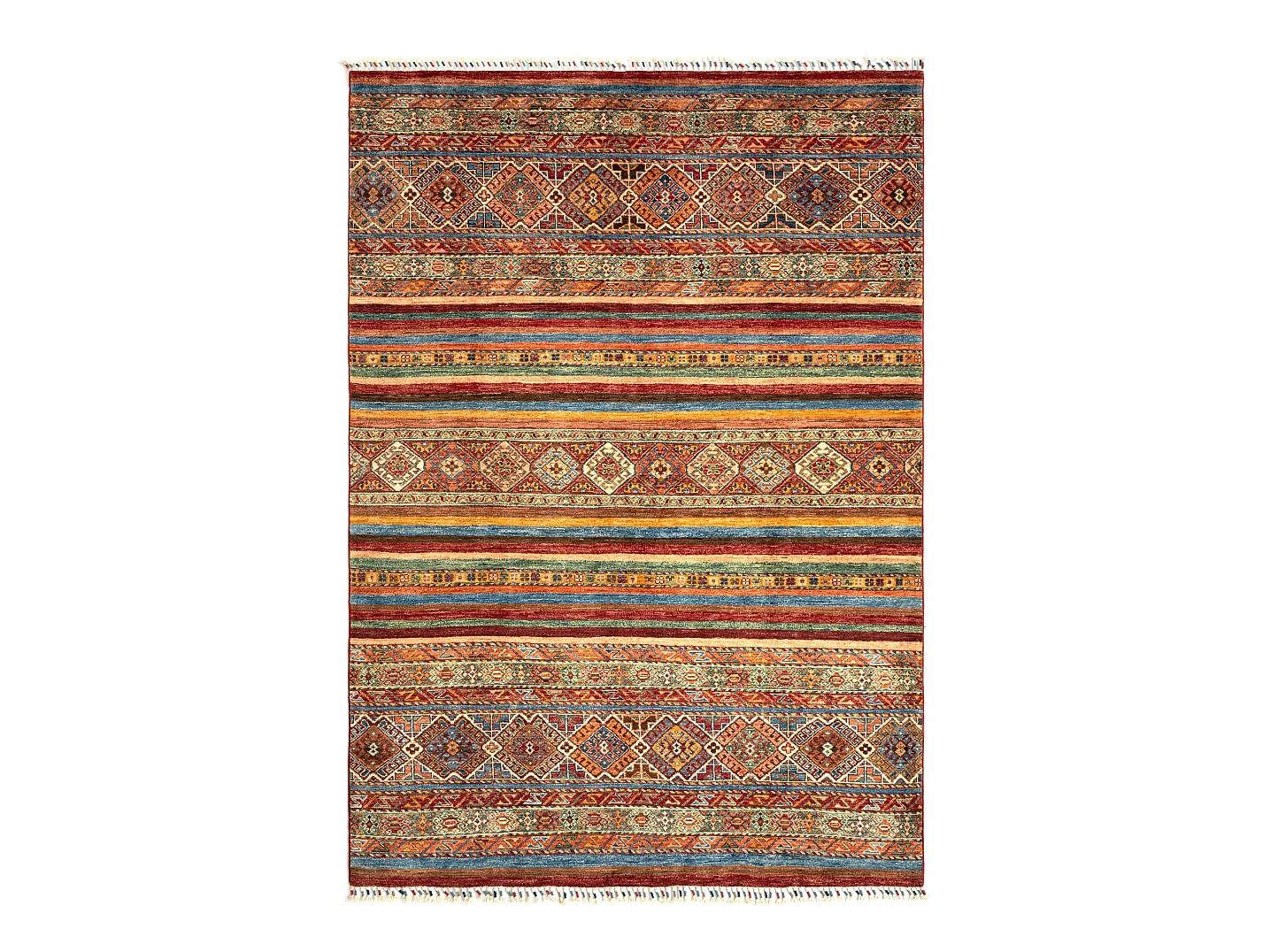 Wollteppich 169x244 Rot Torkman