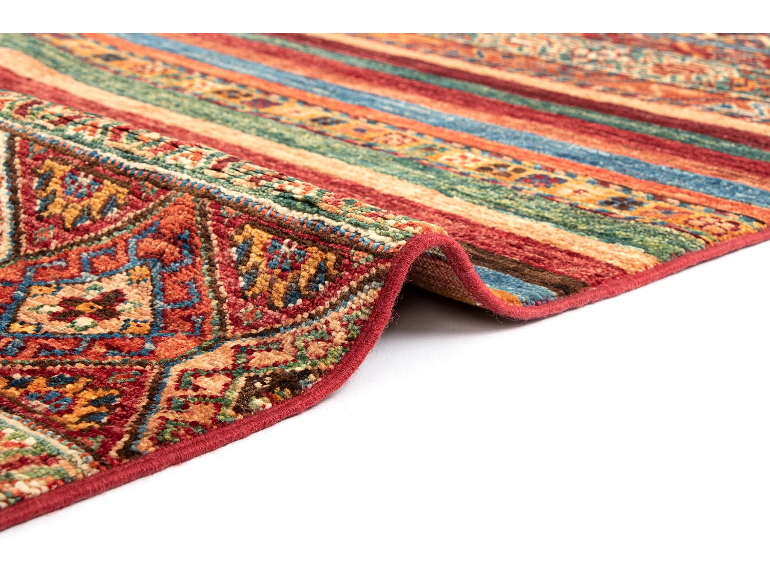 Tapis de laine 169x244 rouge Torkman