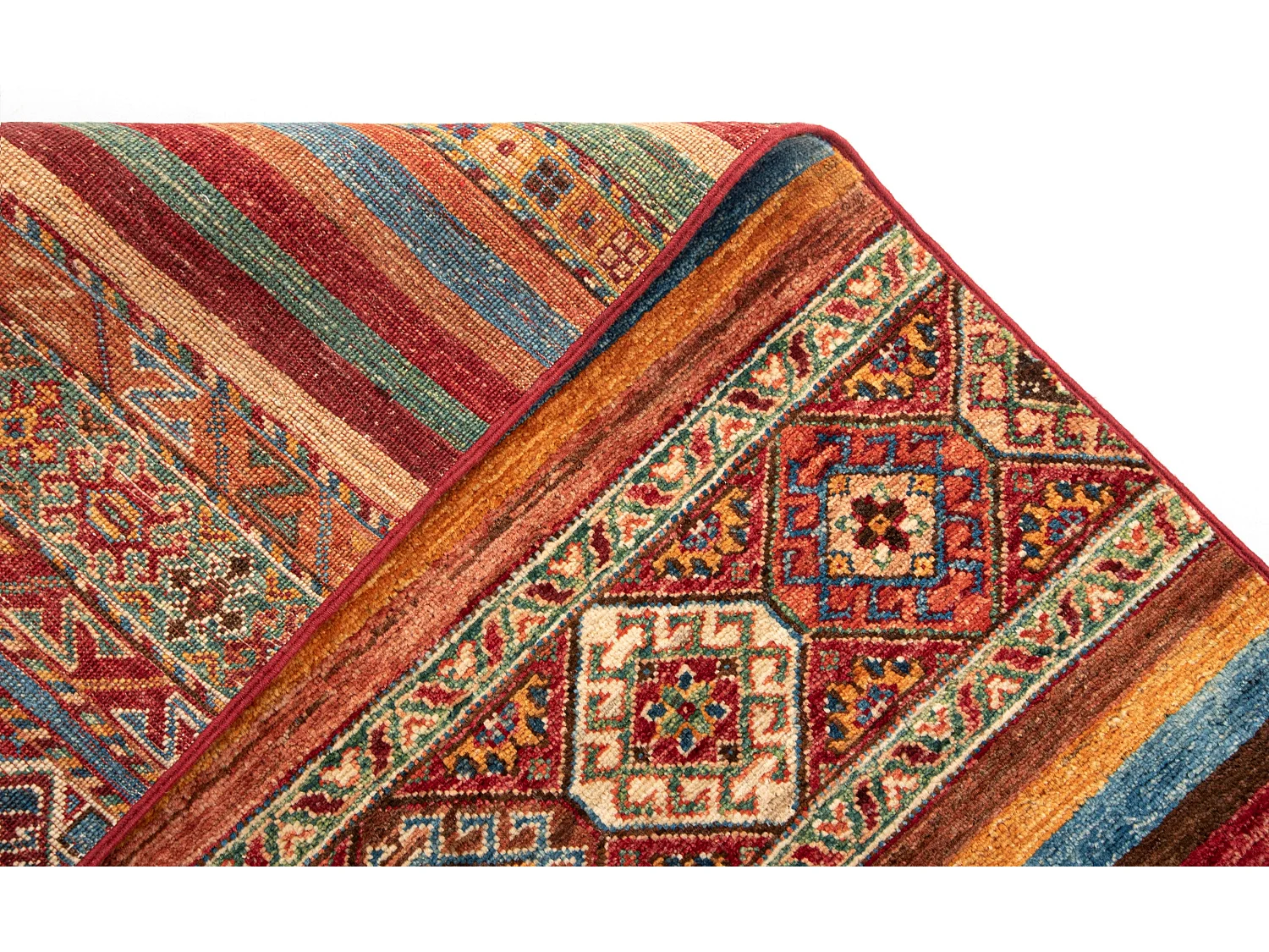 Tapis de laine 169x244 rouge Torkman