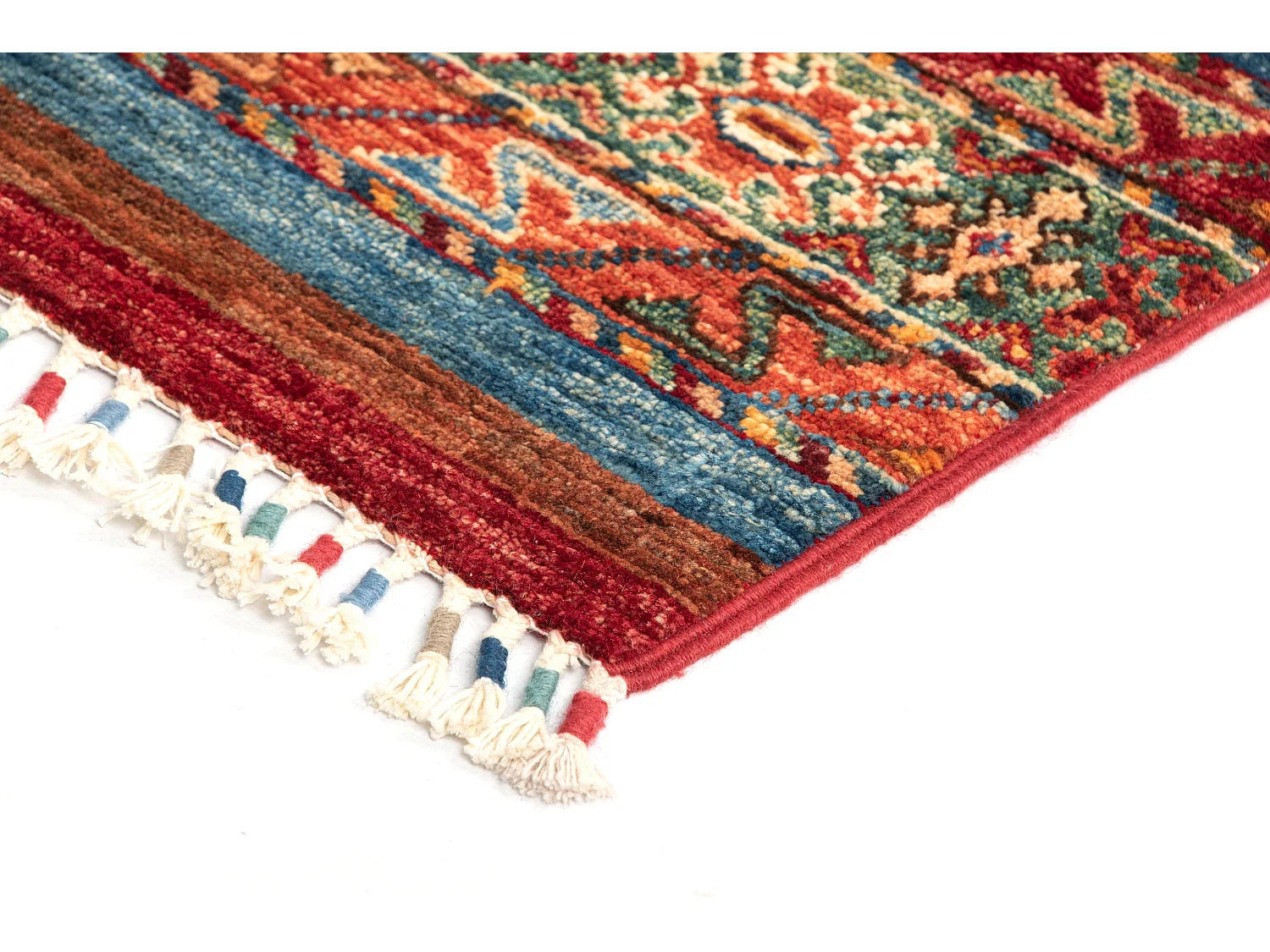 Tapis de laine 169x244 rouge Torkman