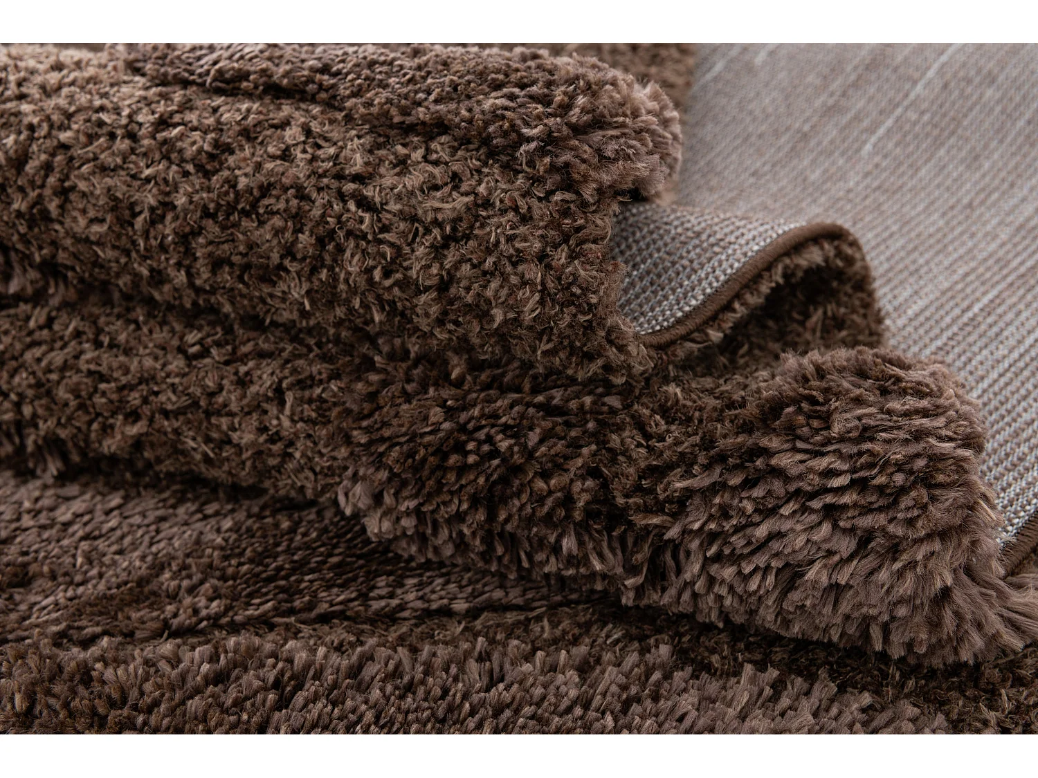 Tapis shaggy 125x185 marron foncé Thun Arbor