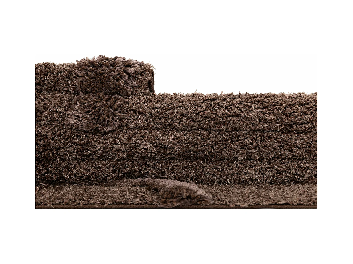 Hoogpolig tapijt 185x125 Donkerbruin Thun Arbor