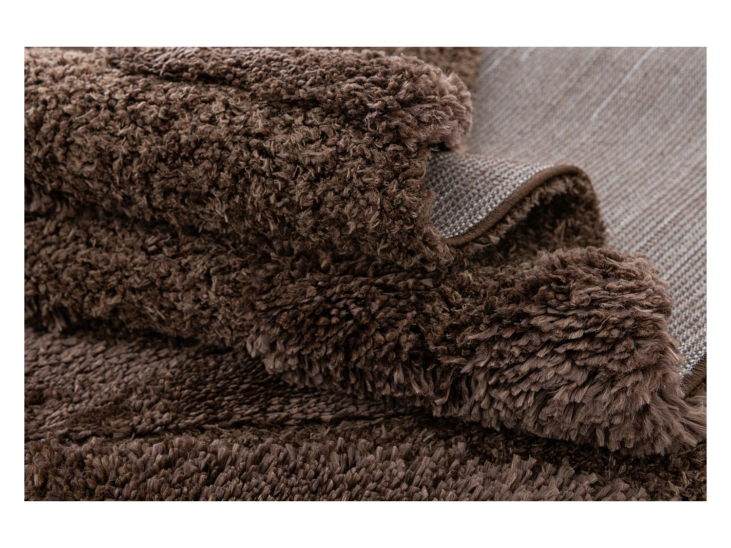 Hoogpolig tapijt 185x125 Donkerbruin Thun Arbor