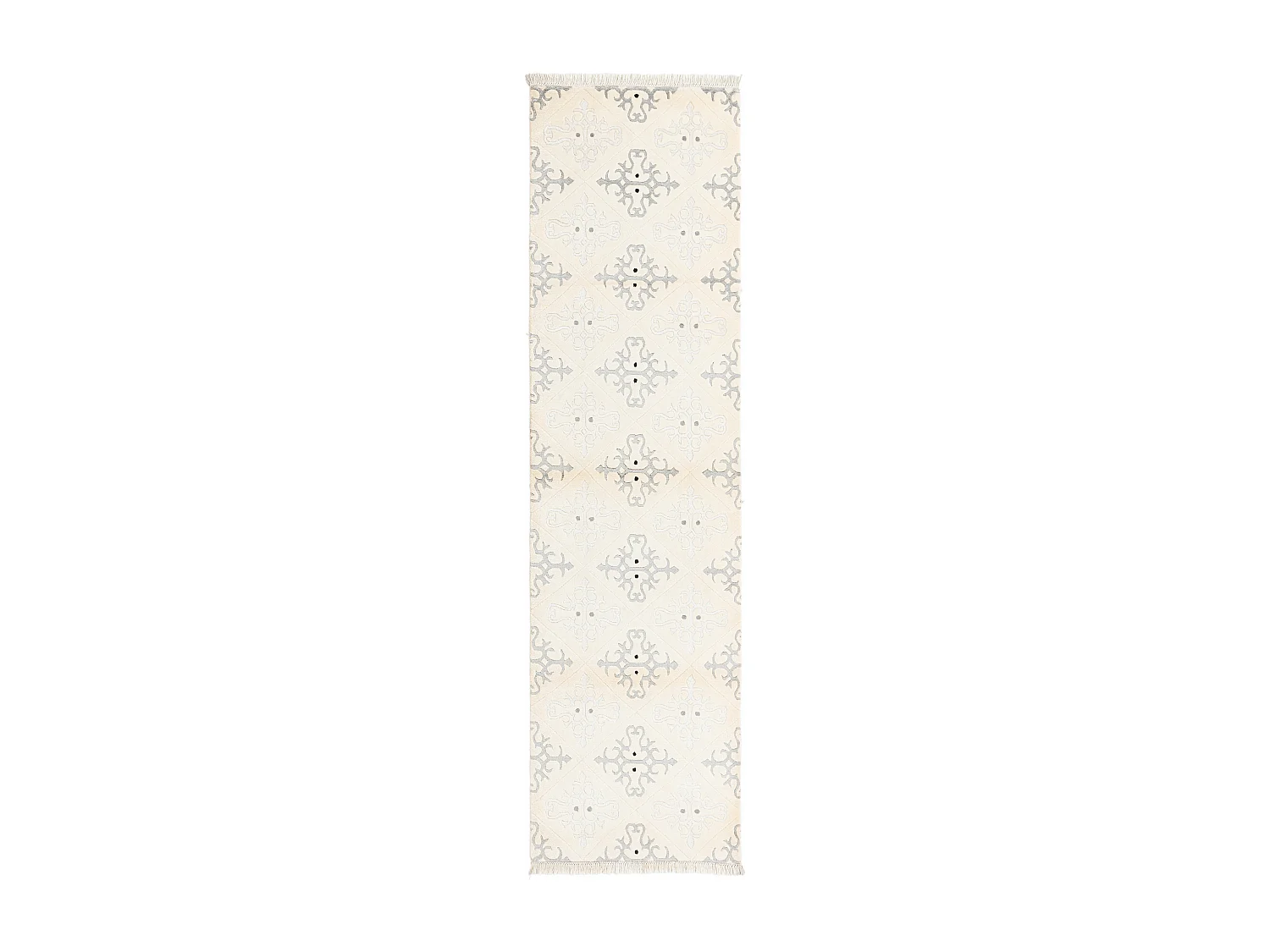 Läufer-Wollteppich 79x287 Beige Darya