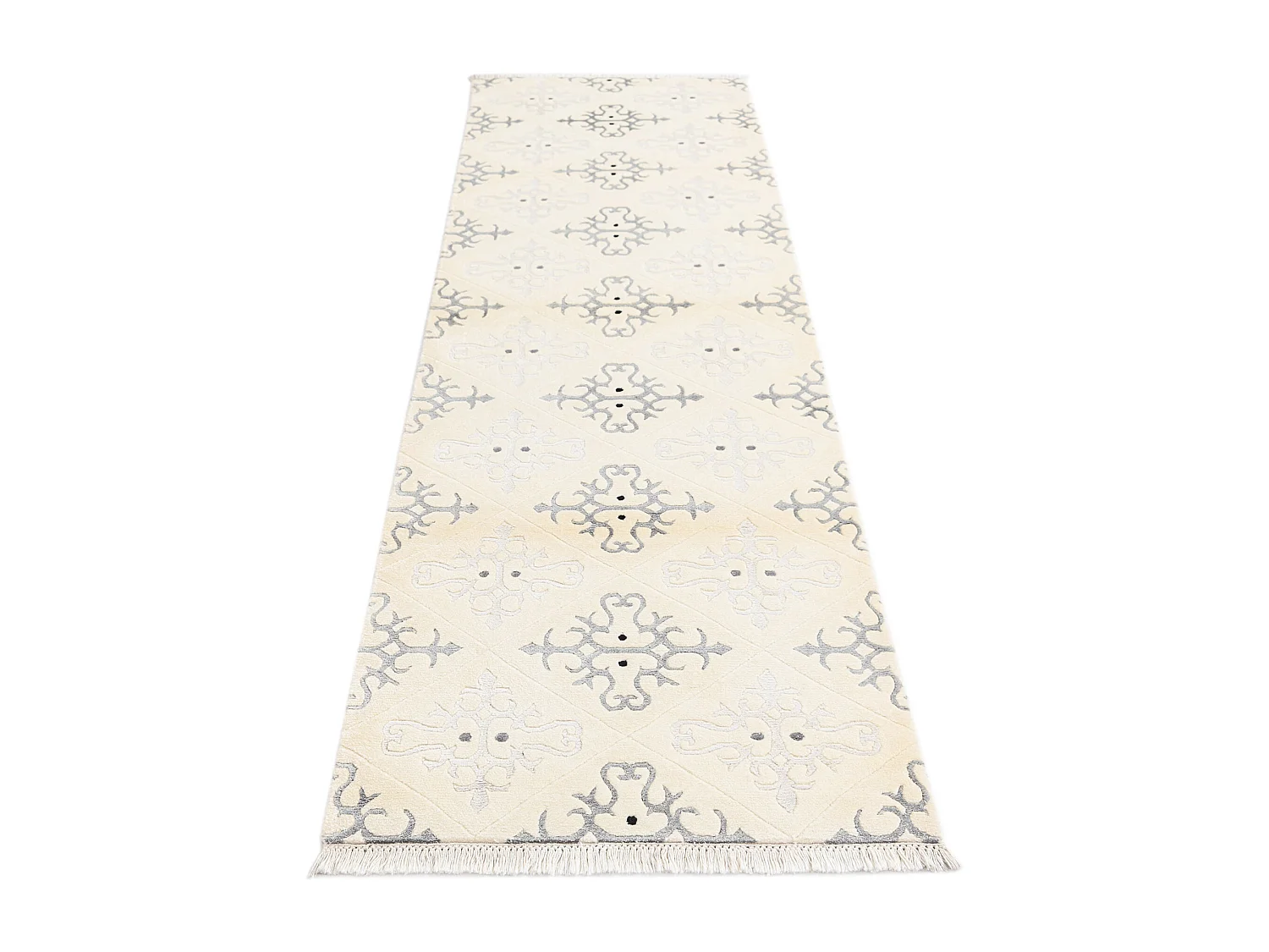 Läufer-Wollteppich 79x287 Beige Darya