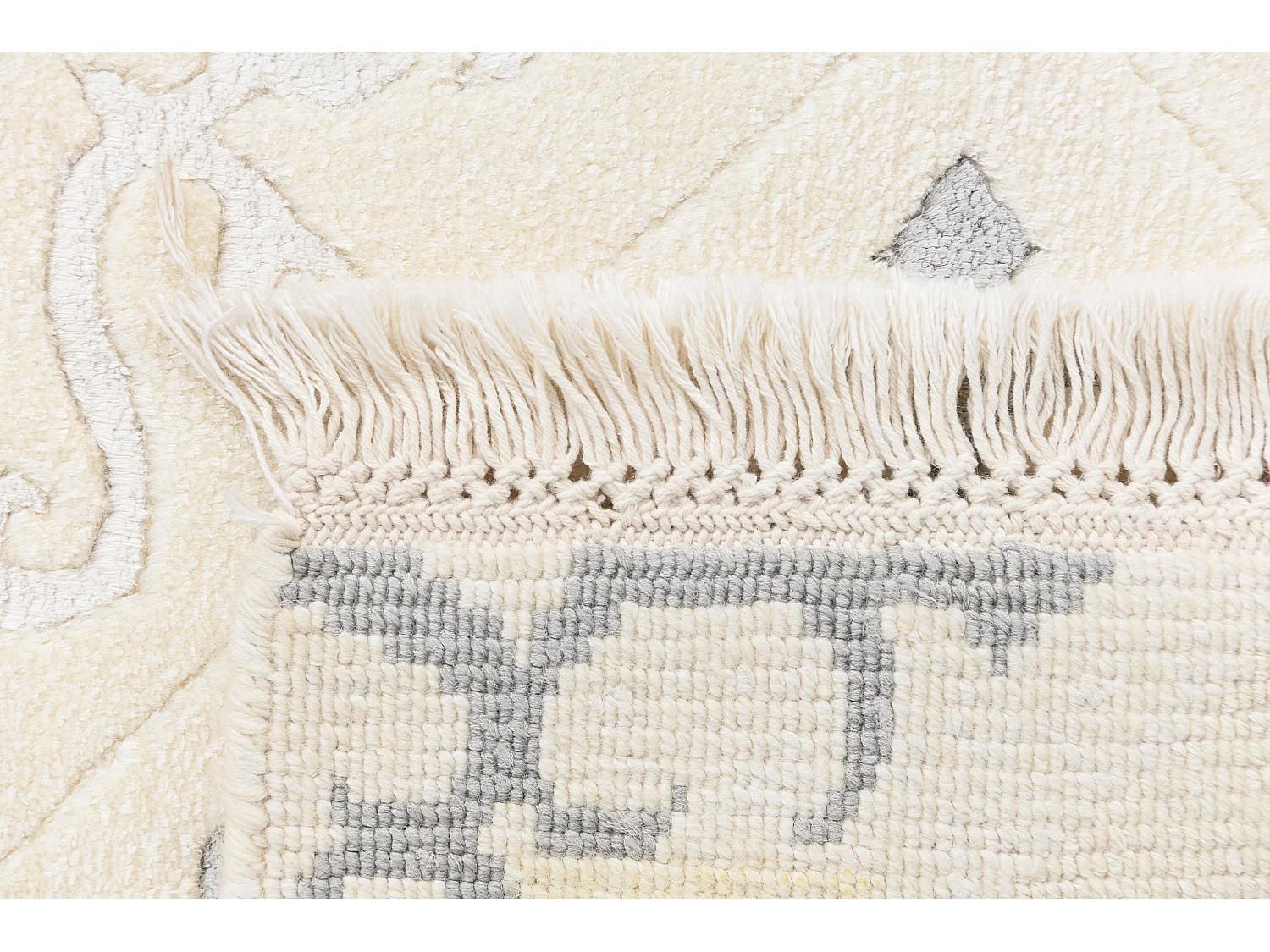 Läufer-Wollteppich 79x287 Beige Darya