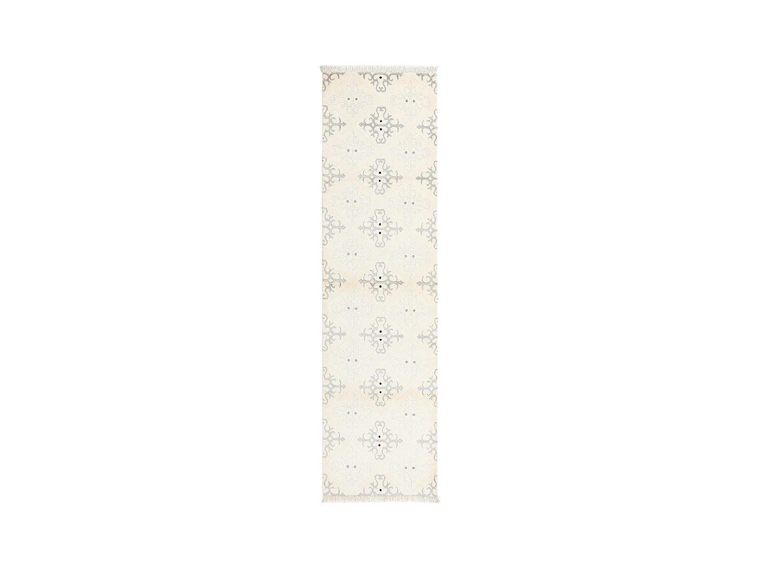 Tapis de couloir en laine 79x287 beige Darya