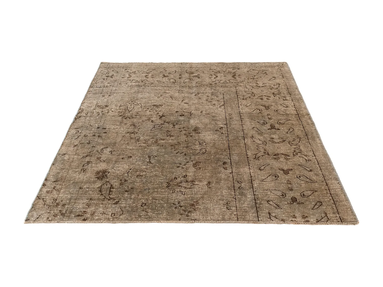 Tappeto in lana 125x141 beige Vintage Royal