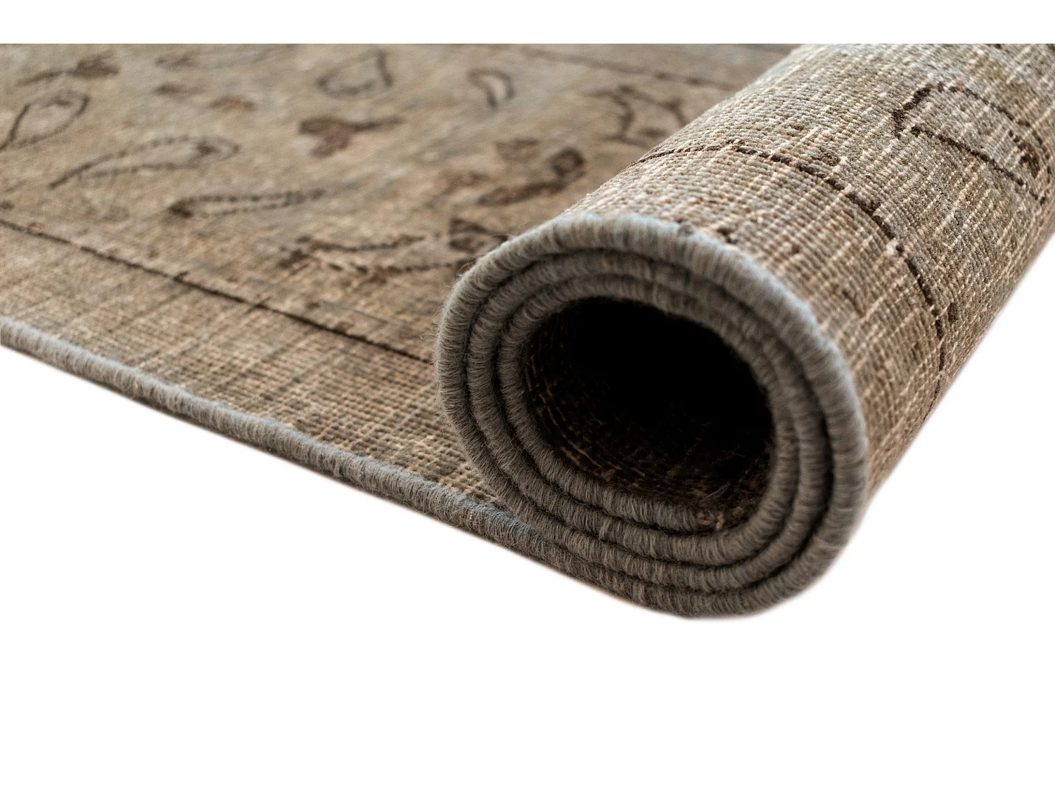 Tapis de laine 125x141 beige Vintage Royal