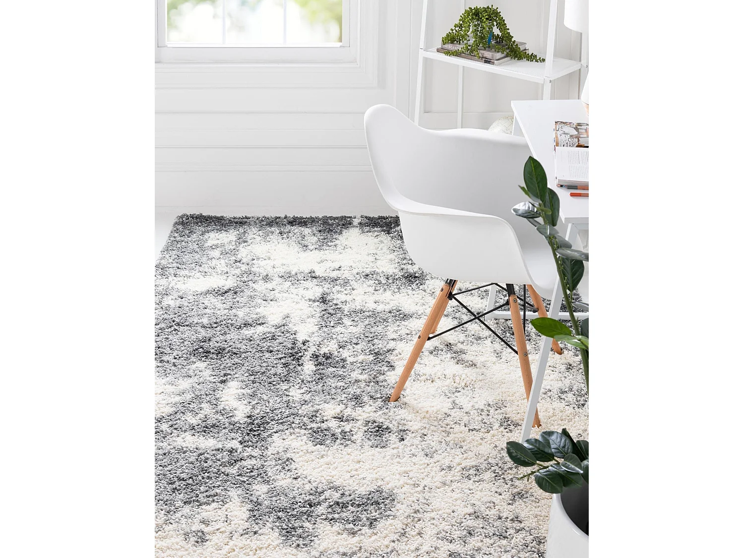 Hochflorteppich 275x365 Beige - Steingrau Lachen Haze