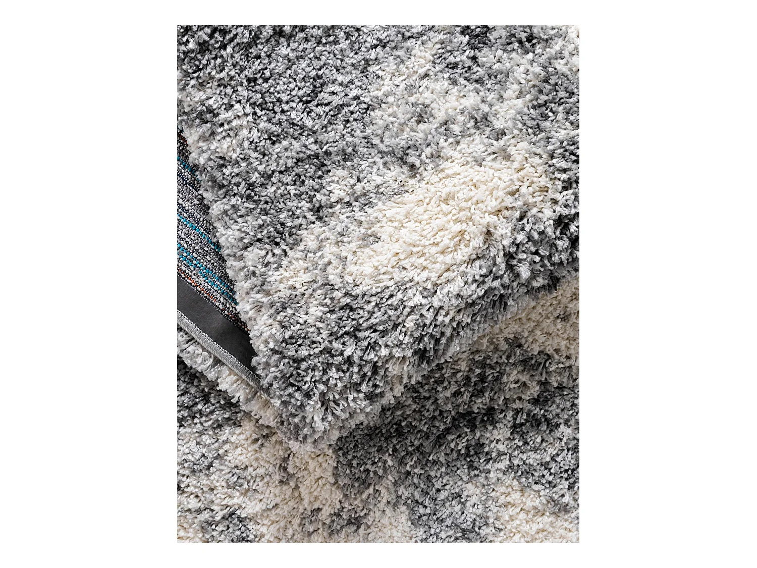 Hoogpolig tapijt 365x275 Beige - SteenGrijs Lachen Haze