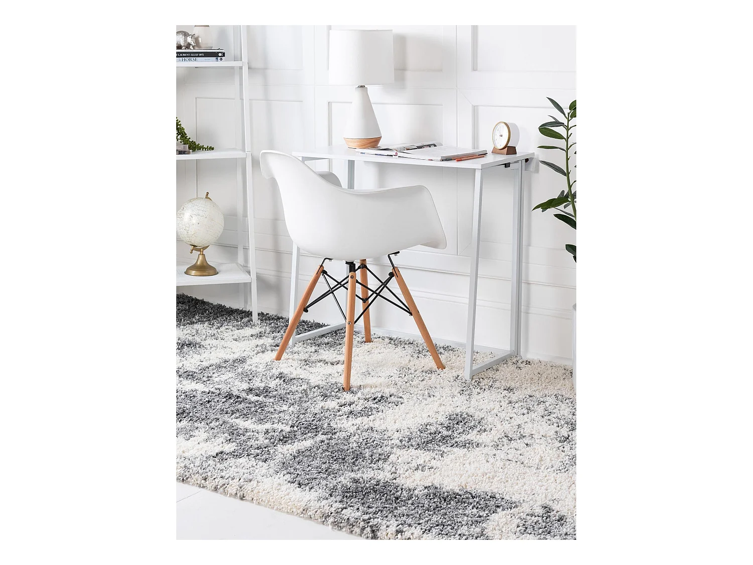 Hoogpolig tapijt 365x275 Beige - SteenGrijs Lachen Haze