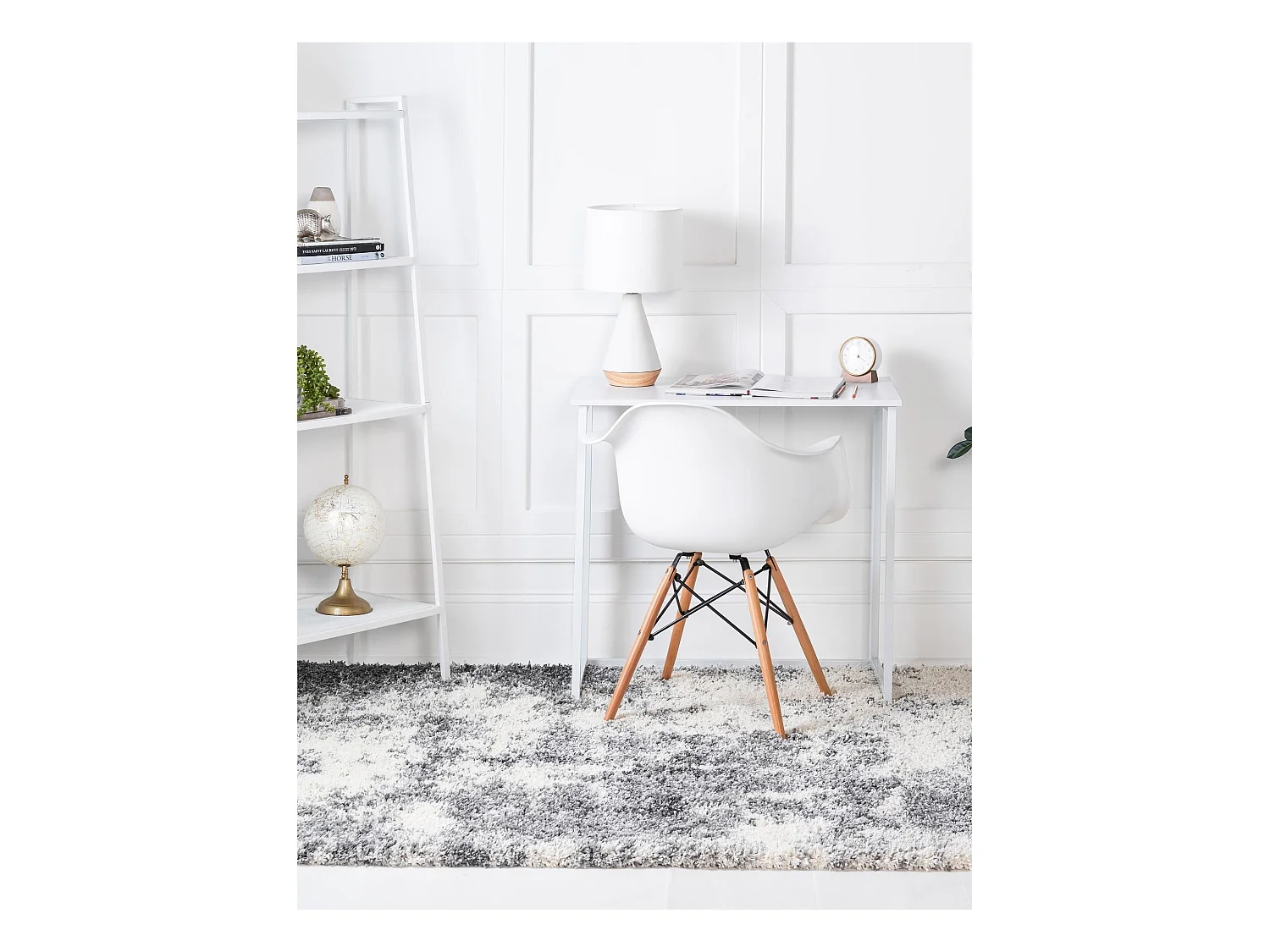 Hoogpolig tapijt 365x275 Beige - SteenGrijs Lachen Haze