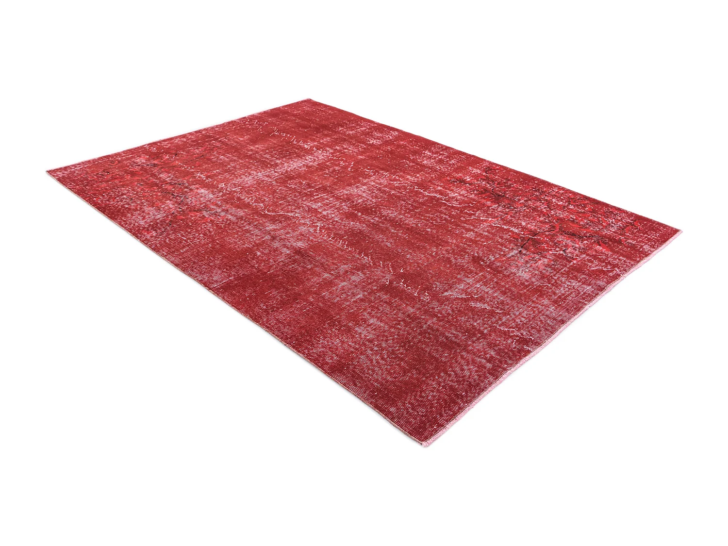 Tapis de laine 168x257 rouge Ultra Vintage